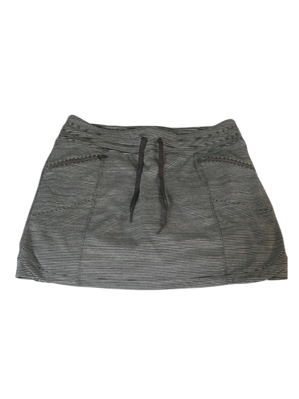 Athleta Metro Skort with Pockets Stripe Gray/white Women's Size Small